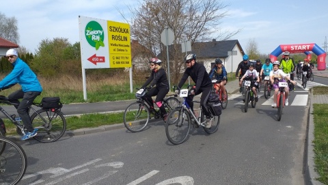 23 km wśród lasów i pól, a także w okolicy Wisły przejechali uczestnicy rajdu „Kujawsko-Pomorskie Na Rowery"./fot. Adriana Andrzejewska-Kuras