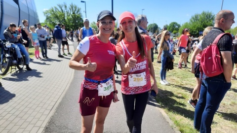 Prawie 2 tysiące biegaczy stanęło na starcie „Run Toruń-Zwiedzaj ze Zdrowiem!"./fot. Monika Kaczyńska