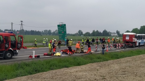 Ćwiczenia służb ratunkowych na węźle Świecie Północ, na drodze ekspresowej S5/fot. Marcin Doliński