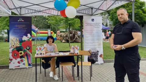 Koncerty, warsztaty, pokazy, a dla młodszych dmuchany zamek, bańki mydlane i zabawy - na bydgoskim UKW obchodzono Dzień dla Ukrainy./fot. Tatiana Adonis