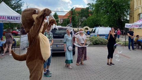 Koncerty, warsztaty, pokazy, a dla młodszych dmuchany zamek, bańki mydlane i zabawy - na bydgoskim UKW obchodzono Dzień dla Ukrainy./fot. Tatiana Adonis