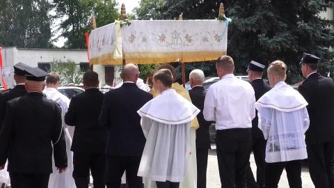 Procesja Bożego Ciała w Suchej na Pomorzu. (jw)