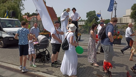 Najpierw msza święta w Katedrze, później przemarsz ulicami miasta, wreszcie piknik rodzinny koło bazyliki. Fot. Jolanta Fischer