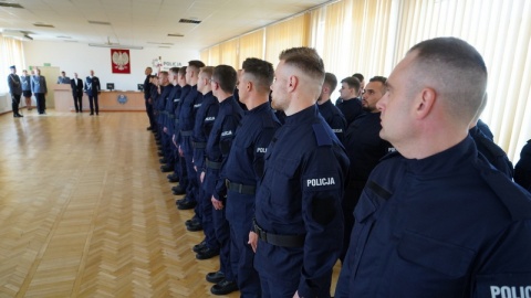 W szeregi kujawsko-pomorskiego garnizonu policji wstąpiło 53 funkcjonariuszy./fot. Policja