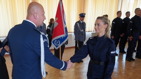 W szeregi kujawsko-pomorskiego garnizonu policji wstąpiło 53 funkcjonariuszy./fot. Policja