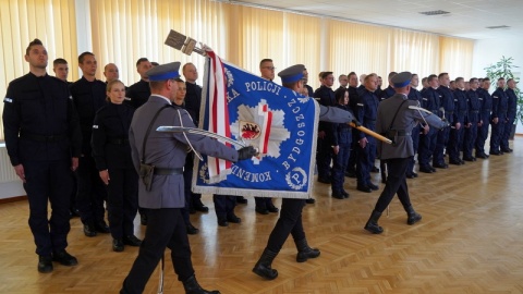 W szeregi kujawsko-pomorskiego garnizonu policji wstąpiło 53 funkcjonariuszy./fot. Policja