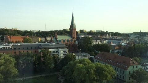 Bydgoszcz z dachu Hotelu Focus. (jw)