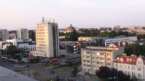 Bydgoszcz z dachu Hotelu Focus. (jw)