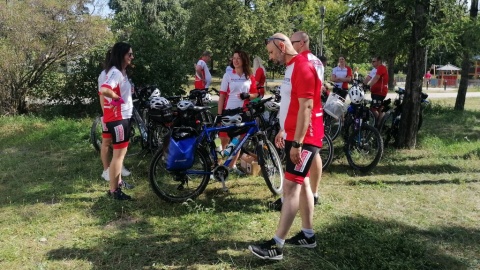 W piątek, 29 lipca na plantach starego Kanału Bydgoskiego odbyła się zbiórka elektroodpadów w ramach akcji Cycling Recycling 2022. Fot. Edyta Krężel