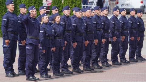 Ślubowanie nowych policjantów w Bydgoszczy/fot. materiały policji