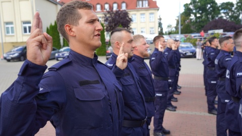 Ślubowanie nowych policjantów w Bydgoszczy/fot. materiały policji