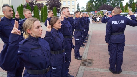 Ślubowanie nowych policjantów w Bydgoszczy/fot. materiały policji