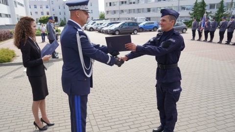 Ślubowanie nowych policjantów w Bydgoszczy/fot. materiały policji