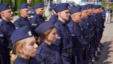 Ślubowanie nowych policjantów w Bydgoszczy/fot. materiały policji