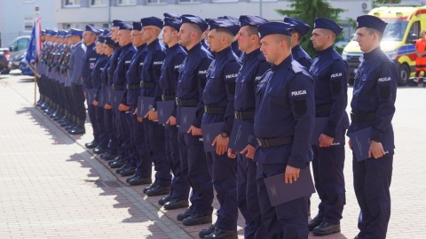 Ślubowanie nowych policjantów w Bydgoszczy/fot. materiały policji