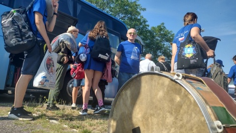 Młodzieżowa grupa Zespołu Pieśni i Tańca Ziemia Bydgoska wyjechała na zagraniczne występy. Będzie reprezentować nasz region i Polskę na Międzynarodowym Festiwalu Folklorystycznym w czeskim Pisku./fot. Maciej Wilkowski