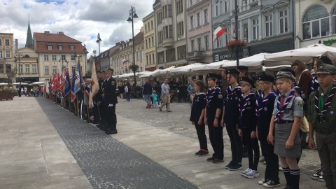 83. rocznica wybuchu II wojny światowej. Obchody na Starym Rynku w Bydgoszczy./fot. Elżbieta Rupniewska