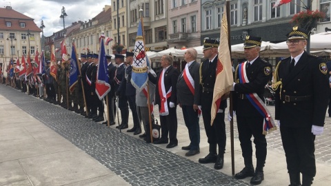 83. rocznica wybuchu II wojny światowej. Obchody na Starym Rynku w Bydgoszczy./fot. Elżbieta Rupniewska