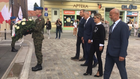 83. rocznica wybuchu II wojny światowej. Obchody na Starym Rynku w Bydgoszczy./fot. Elżbieta Rupniewska