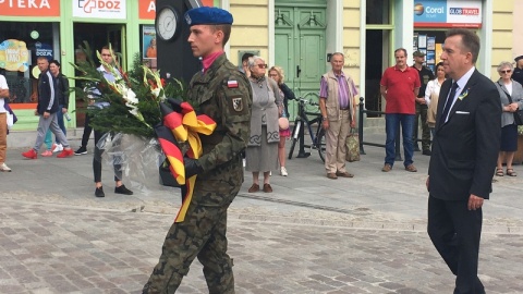 83. rocznica wybuchu II wojny światowej. Obchody na Starym Rynku w Bydgoszczy./fot. Elżbieta Rupniewska