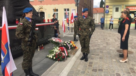 83. rocznica wybuchu II wojny światowej. Obchody na Starym Rynku w Bydgoszczy./fot. Elżbieta Rupniewska