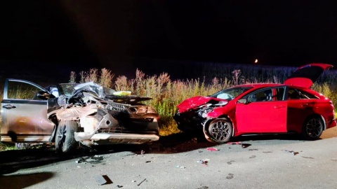 Wypadek drogowy w Lipnicy (DK 15). Nie żyje jedna osoba, trzy zostały ranne./fot. Ratownictwo Medyczne Powiatu Golubsko-Dobrzyńskiego/Facebook