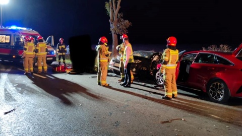 Wypadek drogowy w Lipnicy (DK 15). Nie żyje jedna osoba, pięć zostało rannych./fot. Ratownictwo Medyczne Powiatu Golubsko-Dobrzyńskiego/Facebook