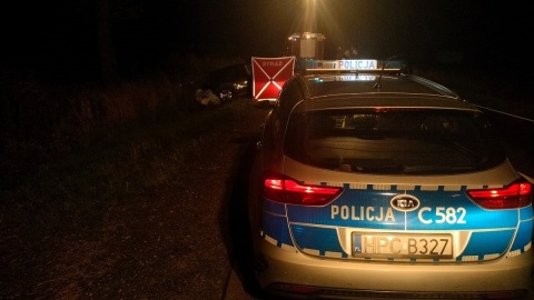 Wypadek drogowy w Lipnicy (DK 15). Nie żyje jedna osoba, trzy zostały ranne./fot. Policja