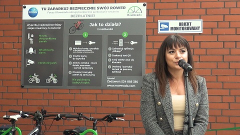 Otwarcie nowoczesnej stacji rowerowej w bydgoskim Focusie. (jw)