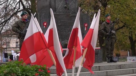 Oficjalne obchody Święta Niepodległości w Bydgoszczy. Plac Wolności 11 listopada 2022 r./jw