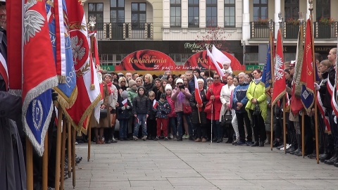 Oficjalne obchody Święta Niepodległości w Bydgoszczy. Plac Wolności 11 listopada 2022 r./jw