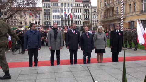 Oficjalne obchodyŚwięta Niepodległości w Bydgoszczy. Plac Wolności 11 listopada 2022 r. (jw)