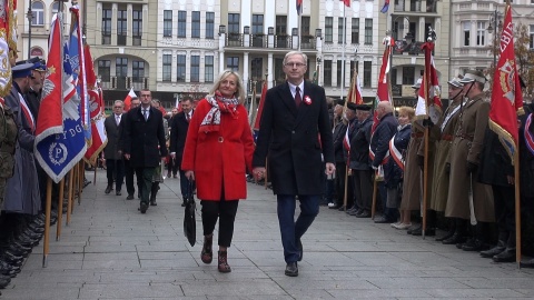 Oficjalne obchodyŚwięta Niepodległości w Bydgoszczy. Plac Wolności 11 listopada 2022 r. (jw)