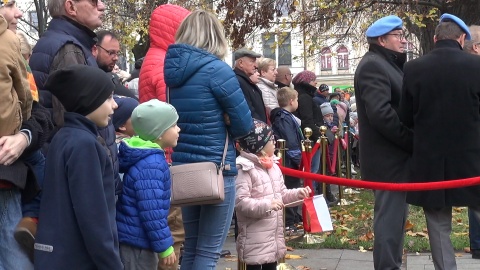 Oficjalne obchody Święta Niepodległości w Bydgoszczy. Plac Wolności 11 listopada 2022 r./jw