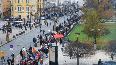 Historyczne wnętrza Pałacu Prezydenckiego, m.in. Sala Kolumnowa, Sala Orderu Orła Białego, Sala im. Lecha Kaczyńskiego, Sala Obrazowa, Sala Chorągwiana, zostały udostępnione w niedzielę gościom w ramach dnia otwartego./fot. Grzegorz Jakubowski/KPRP