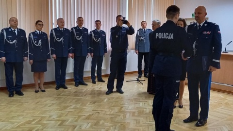 W Komendzie Wojewódzkiej Policji w Bydgoszczy odbyło się ślubowanie 23 nowo przyjętych do służby funkcjonariuszy. /fot. Tatiana Adonis