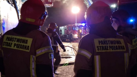 Na miejscu interweniowali strażacy z powiatu lipnowskiego, Torunia i Włocławka/fot. KW PSP w Toruniu