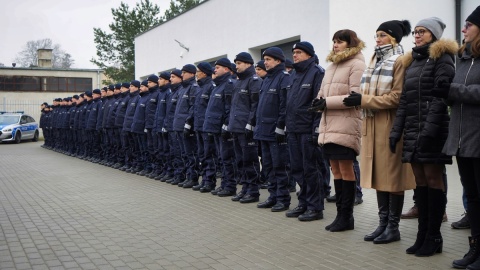 W piątkowym (9 grudnia) otwarciu uczestniczyli szefowie policji, przedstawiciele władz rządowych i samorządowych/fot. KWP w Bydgoszczy