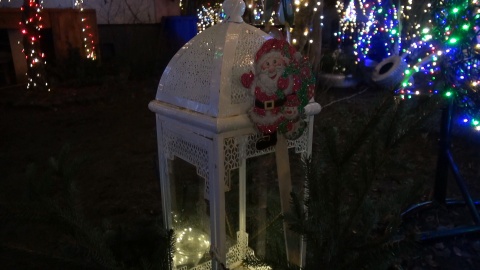 Iluminacje świąteczne przy domu przy ul. Sielskiej w Bydgoszczy/fot. jw
