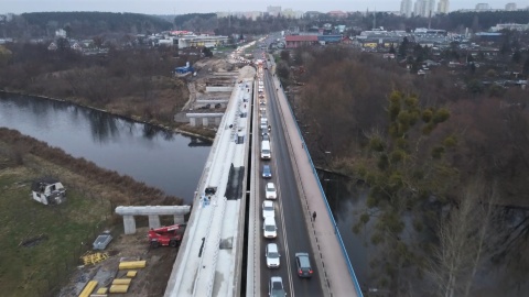 Zmiany w organizacji ruchu związane są z trwającą budową mostów nad Brdą/fot. ZDMiKP w Bydgoszczy