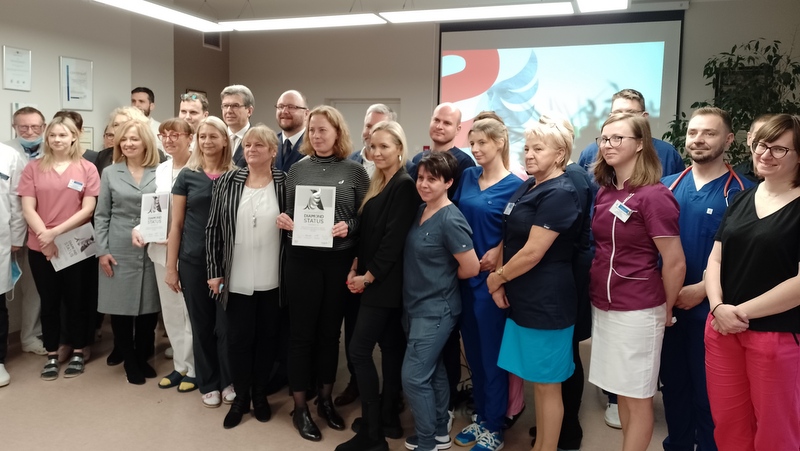 Specjalistyczny Szpital Miejski w Toruniu otrzymał nagrodę „ESO Angels" (pełna nazwa diamentowy status ESO Angels), za szybkie i profesjonalne postępowanie w przypadku wystąpienia udaru mózgu./fot. Michał Zaręba