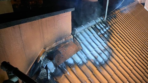 Pożar w Solcu Kujawskim. Strażacy musieli wrócić na miejsce akcji. Fot. OSP Solec Kujawski
