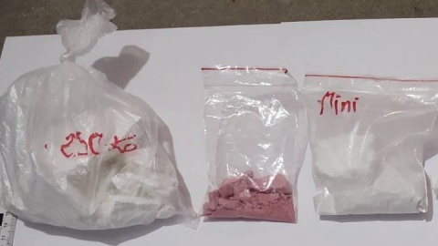 Policjanci znaleźli m.in. ponad pół kilograma kokainy, a także trzy jednostki broni palnej z ostrą amunicją/fot. materiały policji