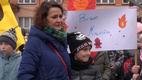 10-letni bohater. Marcin z odznaką od szefa polskich strażaków. Fot. Janusz Wiertel