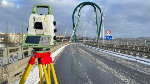 Próby obciążeniowe Mostu Uniwersyteckiego w Bydgoszczy./fot. ZDMiKP Bydgoszcz