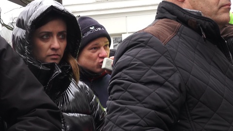 Protest rolników pod Urzędem Wojewódzkim w Bydgoszczy (jw)