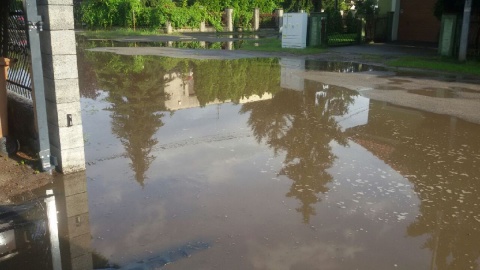 Tak wyglądają okolice ul. Spacerowej w Bydgoszczy po ulewie/fot. nadesłane