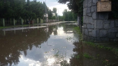 Tak wyglądają okolice ul. Spacerowej w Bydgoszczy po ulewie/fot. nadesłane