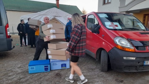 Konwój humanitarny z Bydgoszczy do Lwowa. Fot. Polskie Radio PiK