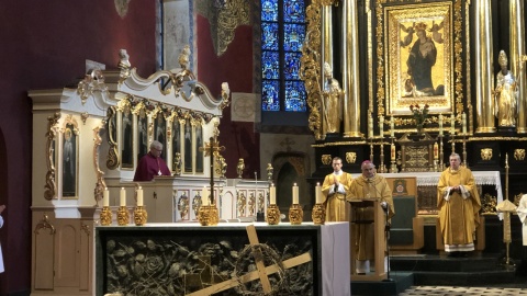 Msza św. w intencji pokoju w bydgoskiej katedrze. Fot. Jan Duks